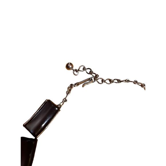 CHAREL PRETTY VINTAGE 50'S NECKLACE CAB STONES 16" - Picture 2 of 5